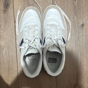 White and Tan Men's Sneakers